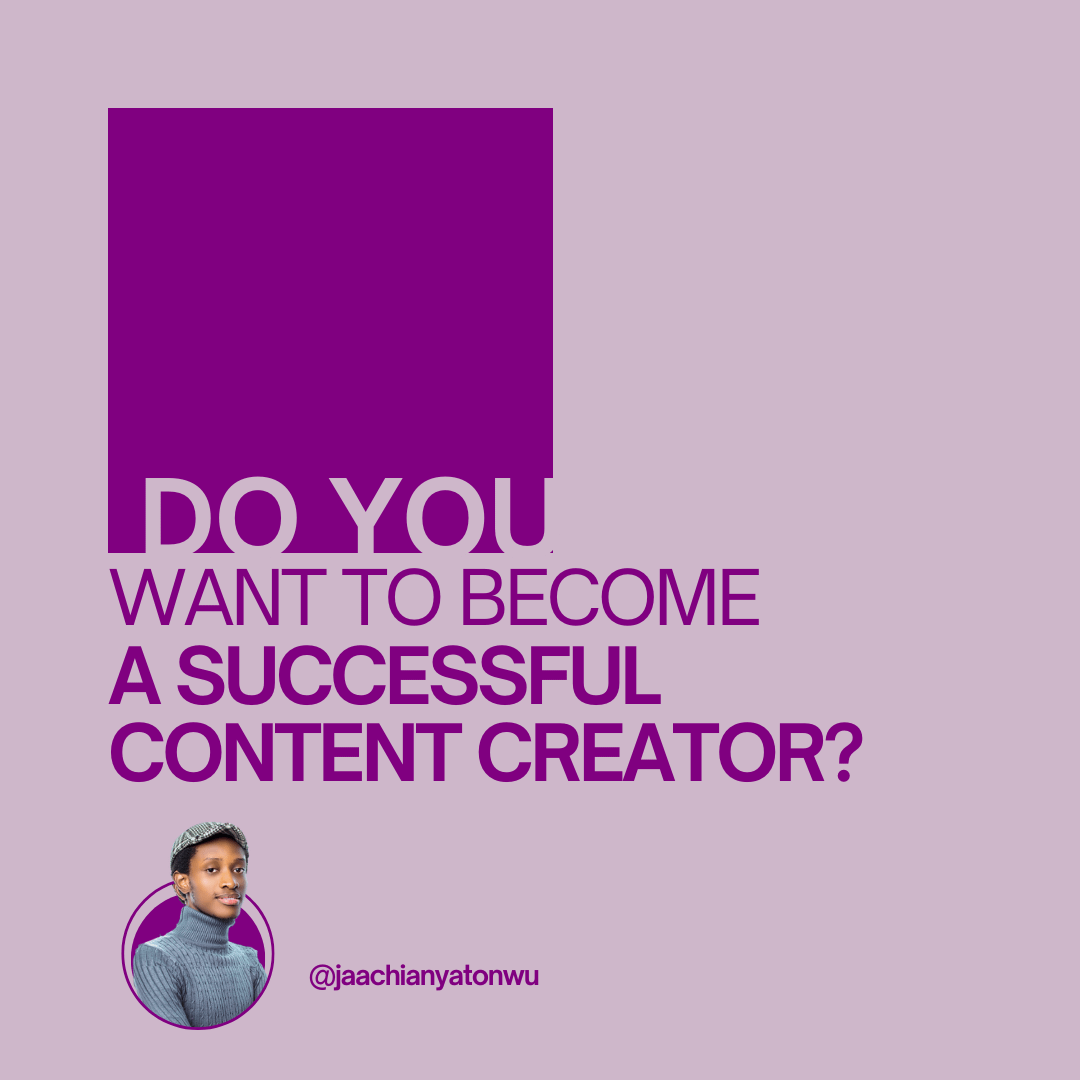 Do you want to become successful as a content creator?